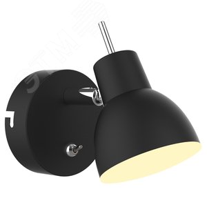 Светильник настенно-потолочный спот 6158-703 светодиодный BK LED 1 х 4 Вт 3200К поворотный с выключателем - Rivoli