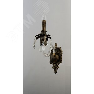 Бра светильник Rivoli Marlene 1021-401 настенный 1 х Е14 40 Вт хрусталь классика (Б0047910) - фото 3