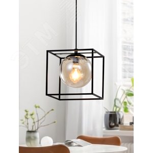 Светильник подвесной (подвес) Miyuki 5146-201 х Е14 40 Вт черный лофт - кантри потолочный - фото 2