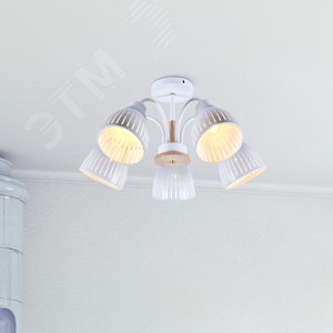 Люстра  Rivoli Lulu 9029-305 5 х E27 60 Вт модерн (Б0049202) - фото 2