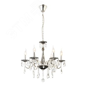 Люстра  Rivoli Margareta 1022-206 6 х Е14 40 Вт хрусталь классика (Б0047911) - ЭРА (Энергия света)