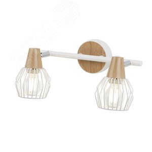 Светильник настенно-потолочный спот Rivoli Naturale 7002-702 2 x E14 40 Вт поворотный (Б0038097) - ЭРА (Энергия света)