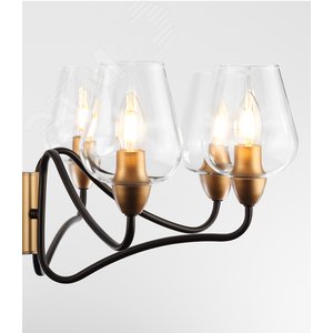Люстра  Rivoli Fresco 5045-208 8 * E14 40 Вт лофт - кантри (Б0044369) - фото 5