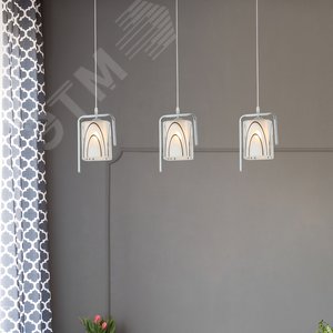 Светильник подвесной (подвес) Rivoli Noemi 9014-203 3 * E27 40 Вт модерн (Б0044472) - фото 5