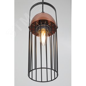 Светильник подвесной (подвес) Rivoli Anemon 5062-201 1 х E27 40 Вт лофт - кантри (Б0047359) - фото 4
