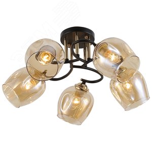 Люстра Rivoli Fernanda 9132-305 5 х Е27 40 Вт модерн (Б0054748) - ЭРА (Энергия света)