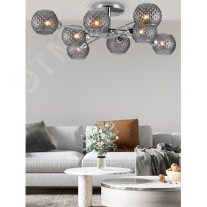 Люстра  Rivoli Astrid 3091-308 8 * Е27 40 Вт модерн (Б0050820) - фото 3