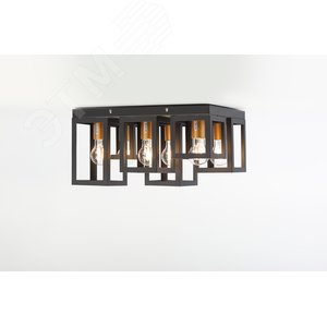 Светильник потолочный Rivoli Aneli 5084-306 6 * Е27 40 Вт лофт - кантри (Б0051239) - фото 5