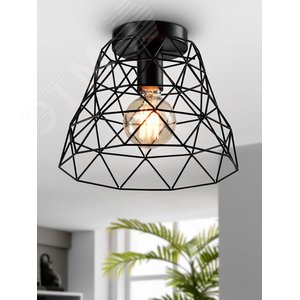 Светильник потолочный Rivoli Molly 5091-201 1 х Е27 40 Вт лофт-кантри для натяжных потолков (Б0053049) - фото 2