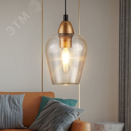 Светильник подвесной 1хE14 40Вт 5045-201 лофт-кантри Fresco 5