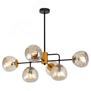 Люстра  Rivoli Geba 4077-306 6 х E14 40 Вт дизайн (Б0047338) - ЭРА (Энергия света)