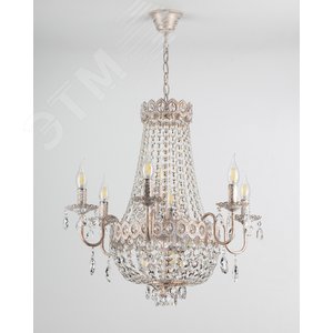 Люстра  Rivoli Vittoria 1014-211 11 x E14 40 Вт хрусталь классика (Б0037796) - фото 7