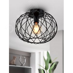 Светильник потолочный Rivoli Nora 5092-201 1 х Е27 40 Вт лофт-кантри для натяжных потолков (Б0053051) - фото 3