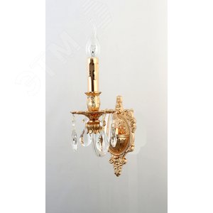 Бра светильник Rivoli Melanie 1020-401 настенный 1 х Е14 40 Вт хрусталь классика (Б0047908) - фото 3