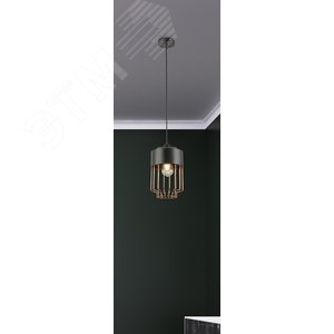 Светильник подвесной (подвес) Rivoli Marlis 5052-201 1 х E27 60 Вт лофт - кантри (Б0047531) - фото 6