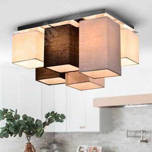 Светильник потолочный Rivoli Inclementia 3120-306 6 х Е14 40 Вт модерн для натяжных потолков (Б0054994) - фото 2