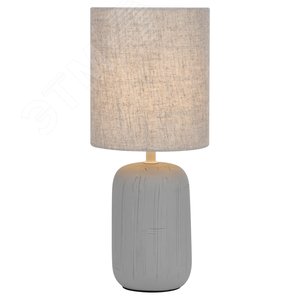 Лампа настольная Ramona 7041-502 1 х Е14 40 Вт керамика серая с абажуром - Rivoli