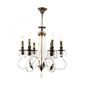 Люстра  Rivoli Marlene 1021-206 6 х Е14 40 Вт хрусталь классика (Б0047909) - ЭРА (Энергия света)