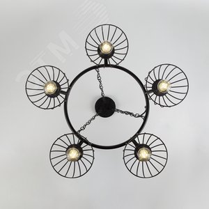 Люстра  Rivoli Agarola 1018-206 5 х Е27 40 Вт лофт - кантри (Б0045285) - фото 6