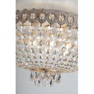 Люстра  Rivoli Vittoria 1014-106 6 x E14 40 Вт хрусталь классика (Б0037794) - фото 7