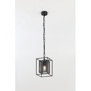 Светильник подвесной (подвес) Rivoli Michaela 5023-211 потолочный 1 х Е27 40 Вт черный лофт - кантри (Б0050332) - фото 5