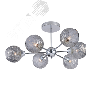 Люстра  Rivoli Hiltrude 3107-306 6 * Е27 60 Вт модерн (Б0051265) - фото 7