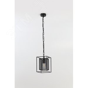 Светильник подвесной (подвес) Rivoli Michaela 5023-211 потолочный 1 х Е27 40 Вт черный лофт - кантри (Б0050332) - фото 6