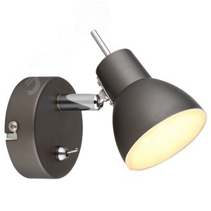 Светильник настенно-потолочный спот 6158-701 светодиодный GR LED 1х 4 Вт 3200К поворотный с выключателем - Rivoli