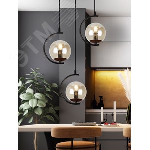 Светильник подвесной (подвес) Marlen 3103-203 3 х Е14 40 Вт модерн - фото 6