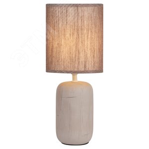 Лампа настольная Ramona 7039-501 х Е14 40 Вт керамика коричневая с абажуром - Rivoli