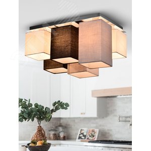 Светильник потолочный Rivoli Inclementia 3120-306 6 х Е14 40 Вт модерн для натяжных потолков (Б0054994) - фото 3