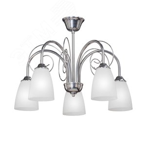Люстра V3736-9/5PL 5xE14 макс. 40Вт плафон ПП - VITALUCE