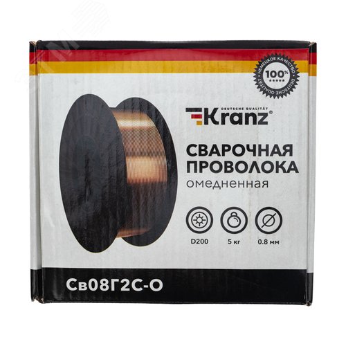 Проволока сварочная омедненная Св08Г2С-О 5, Kranz - фото 4