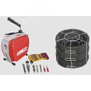 Прочистная машина ROTOR KING Set с комплектом 16мм и 22мм прочистных спиралей и насадок - фото 6
