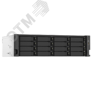 Сетевое харнилище 16 отсеков 3,5‘‘/2,5‘‘, AMD Ryzen V1500B 2,2 ГГц, DDR4 16 Гб - QNAP