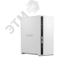 Сетевое хранилище 2 отсека 3,5‘‘/2,5‘‘, ARM 2.0 ГГц, DDR4 2 ГБ TS-233 - QNAP