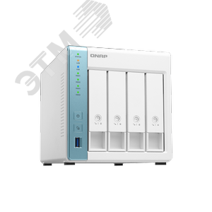 Сетевое харнилище 4 отсека 3,5‘‘/2,5‘‘, Annapurna Labs AL-214 1,7 ГГц, DDR4 1 Гб - QNAP