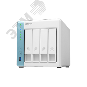 Сетевое харнилище 4 отсека 3,5‘‘/2,5‘‘, Annapurna Labs AL-314 1,7 ГГц, DDR4 2 Гб - QNAP