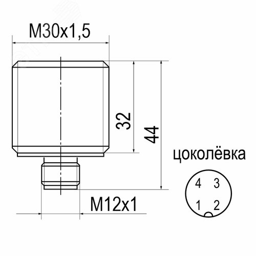 Бесконтактный выключатель ISB BC7A-32N-10-LS4 - фото 3