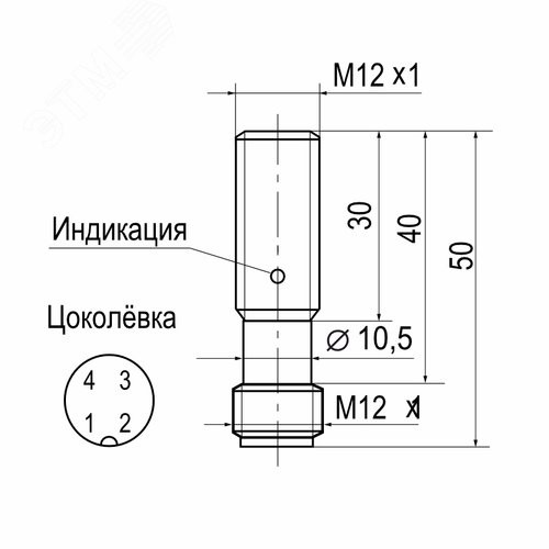 Бесконтактный выключатель ISB BC2A-31P-4-LS4 - фото 3