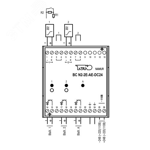 Блок сопряжения BC N2-2E-AE-DC24 - фото 2