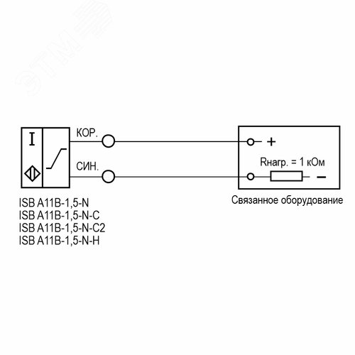 Бесконтактный выключатель ISN I7P5-R50-N-C-20 - фото 4