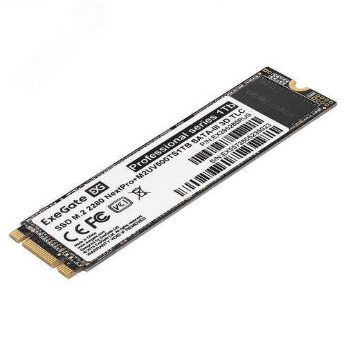 Накопитель SSD M.2 2280 1Tb NextPro+, SATA-III, M2UV500TS1TB - Exegate