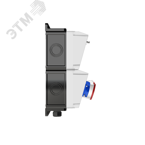 Комбинация розеток , Вход М32, клеммы, УЗО 4P/40A/30mA, 1xCEE16A5p, 2xSchuko16A, IP44. - фото 3