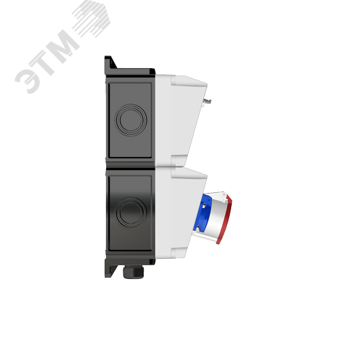 Комбинация розеток , Вход М32, клеммы, УЗО 4P/40A/30mA, 1xCEE32A5p, 2xSchuko16A, IP44. - фото 3