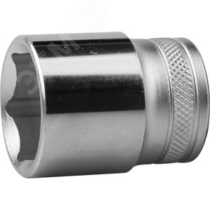 Торцовая головка ''INDUSTRIE QUALITAT'', Cr-V, FLANK, хромосатинированная, 1/2'', 25 мм
