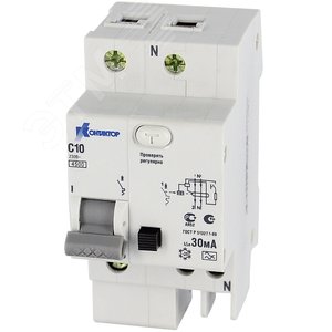 Автоматический выключатель дифференциального тока АВДТ 1п+N 40А 30mA