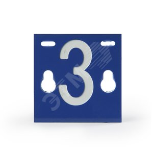 Табличка номера фидера ‘‘3‘‘, 65х60х1.5 мм (PEM241.3) - Ensto