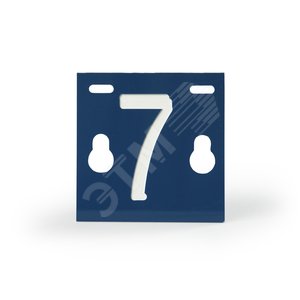 Табличка номера фидера ‘‘7‘‘, 65х60х1.5 мм (PEM241.7) - Ensto
