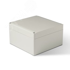 Корпус термопластиковый Cubo S 175 x 175 x 100 мм, 75 мм основание, глухая стенка, серая крышка, ABS, IP 66/67 (SABP181810HG) - Ensto